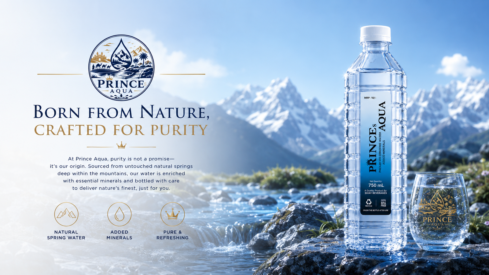 Prince Aqua brand banner
